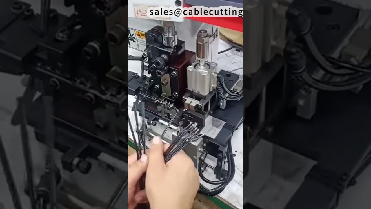 高效并排线剥线压接机 双压接功能 #工厂 #机器 #DIY