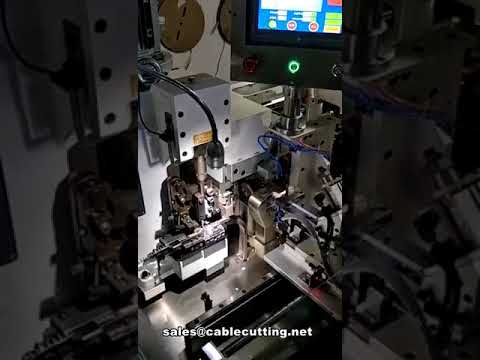 全自动扁平排线剥线分线端子压接机，高效精准生产