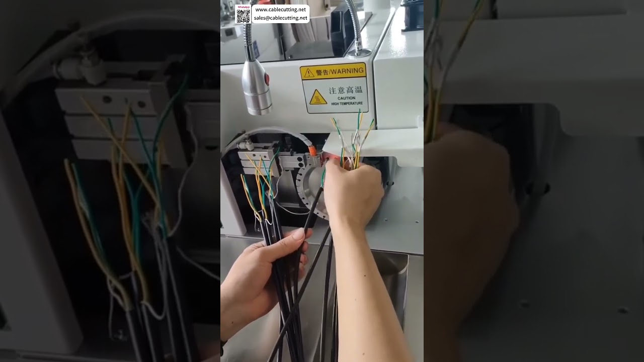 全自动热缩管烘烤打印一体机 集成式热缩套管加工设备