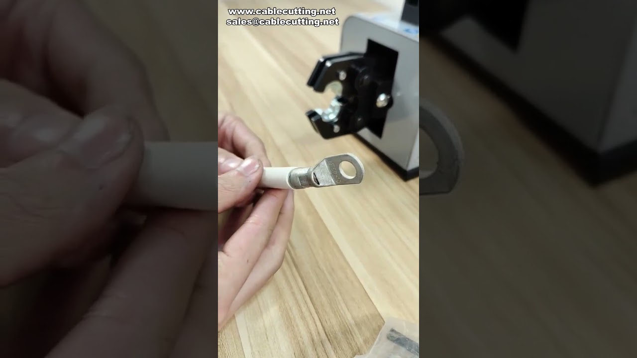 60L气动铜接头压线钳 | 高效压接开口铜鼻子