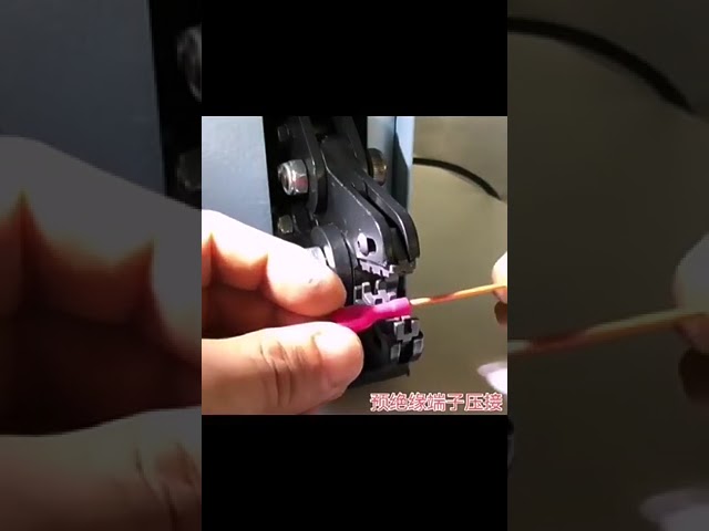 60W 220V电动冷压端子机 | 工厂级接线端子压接机 #工厂 #机器