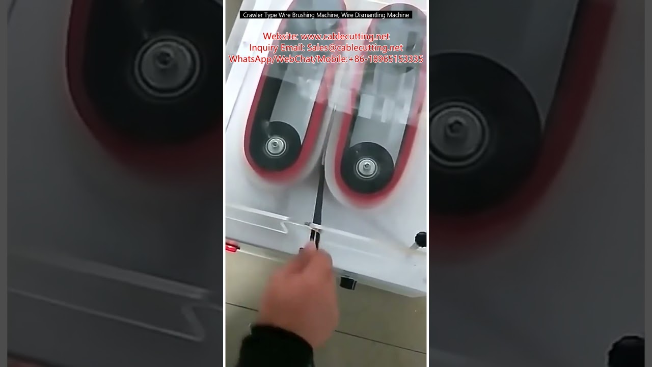 Crawler Type Wire Brushing Machine, Wire Dismantling Machine