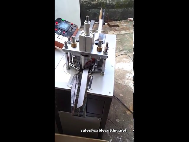 45度斜角超声波织带缎带切割机 | 高效精准切割