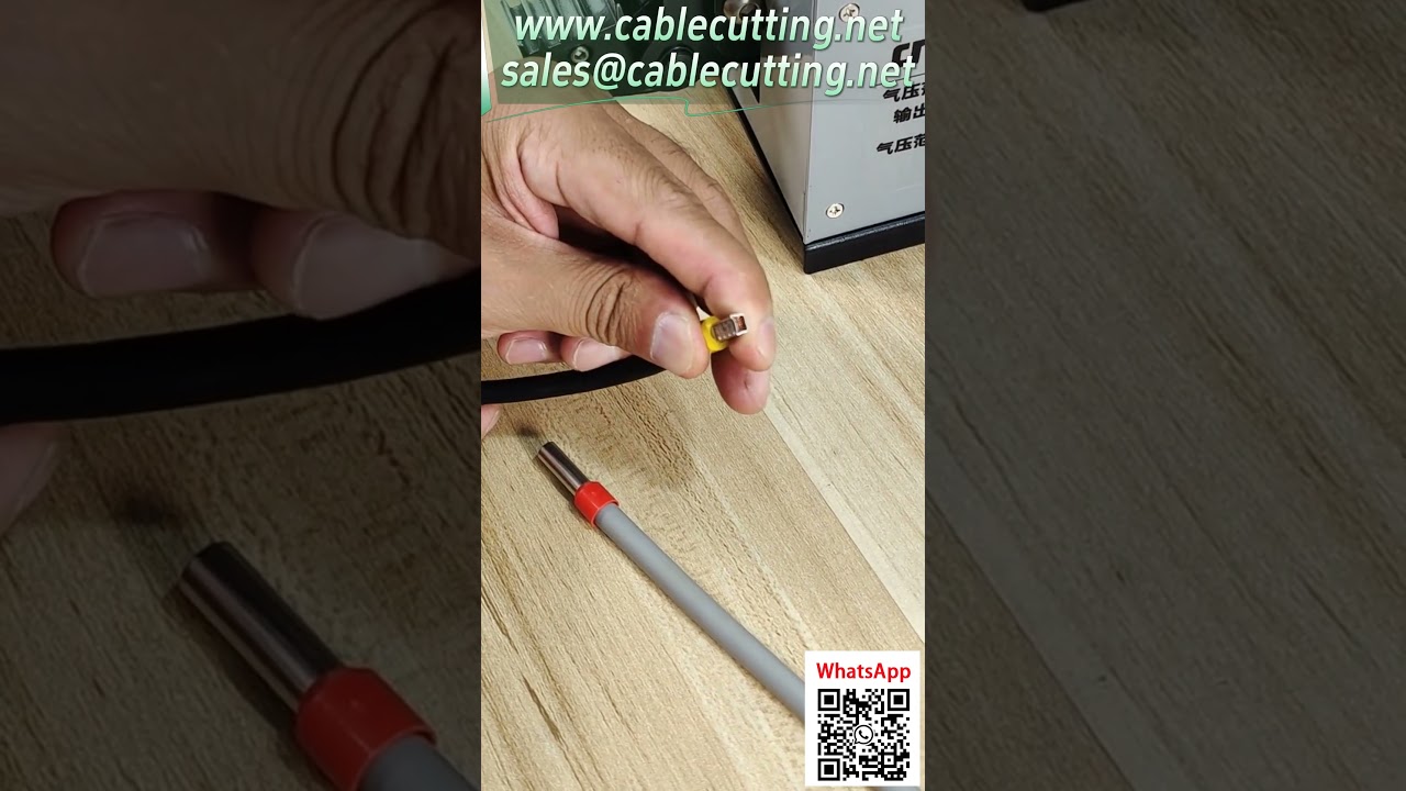 【25M气动压线钳】加长管型端子压接实测，可换模具高效作业 #五金工具