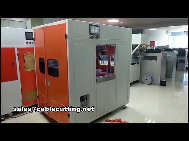 全自动电缆裁线剥芯绕线扎线一体机