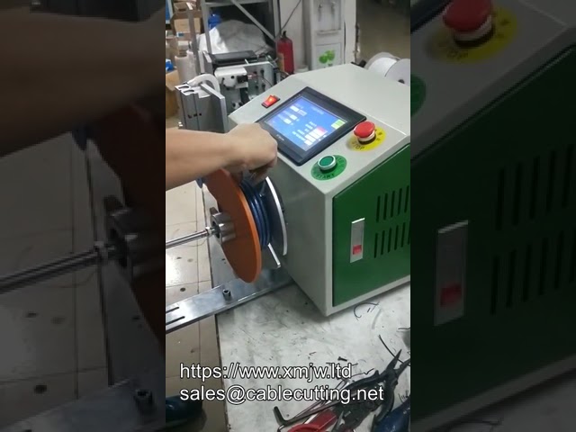 半自动电线电缆长度测量切割绕线机，便捷高效绕线设备