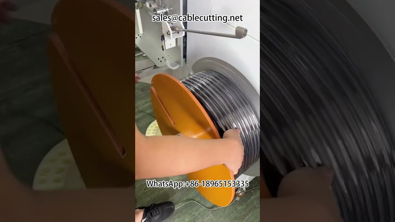PE管米数自动计米收卷机 | 计米分卷切割一体机 #收卷机 #水管 #自动化设备
