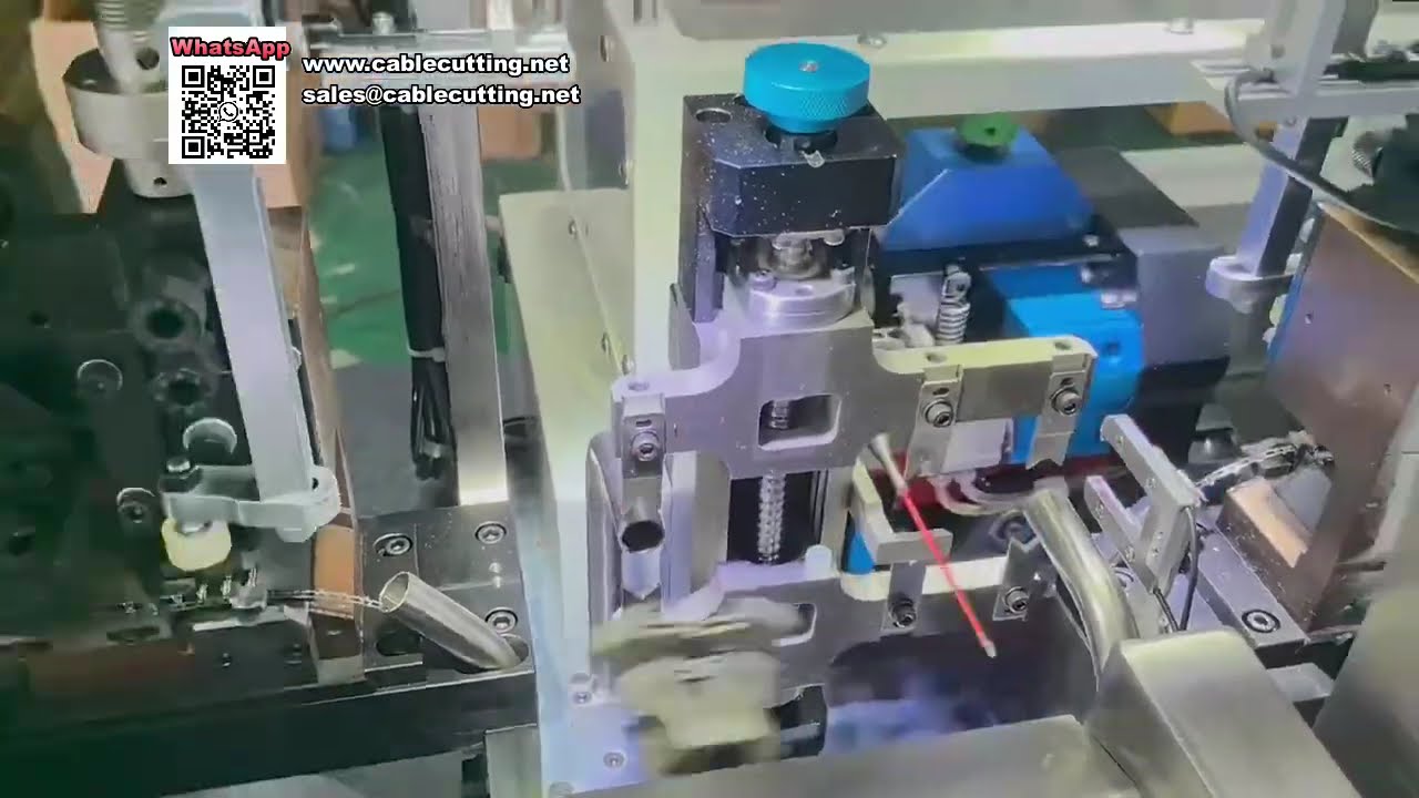 高效全伺服自动双头单线压接机，精准快速线束加工