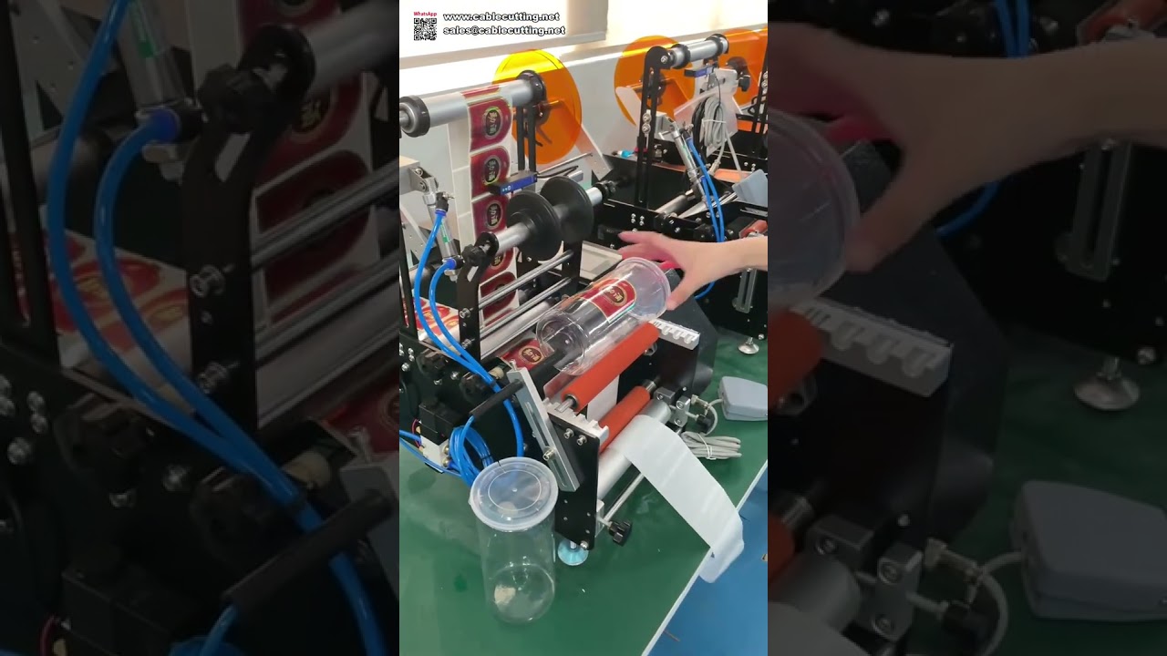 简易操作圆瓶贴标机 | 快速安装贴标设备，提升生产效率